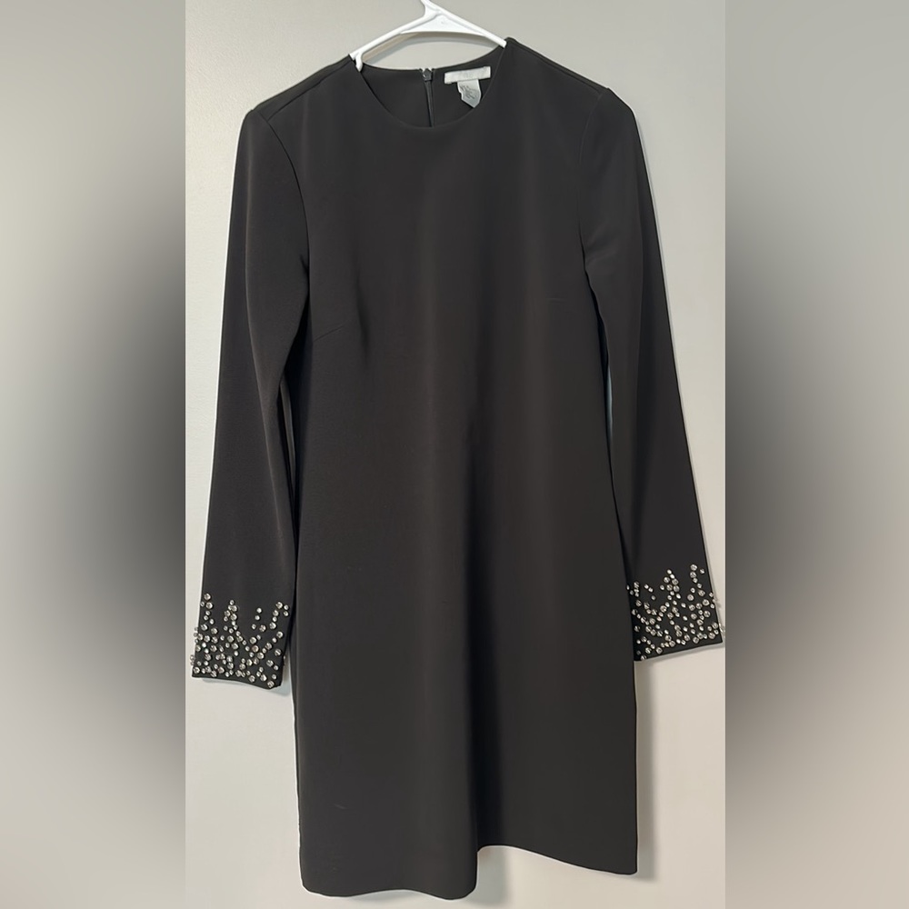 New H&M black dress with rhinestones size 4
